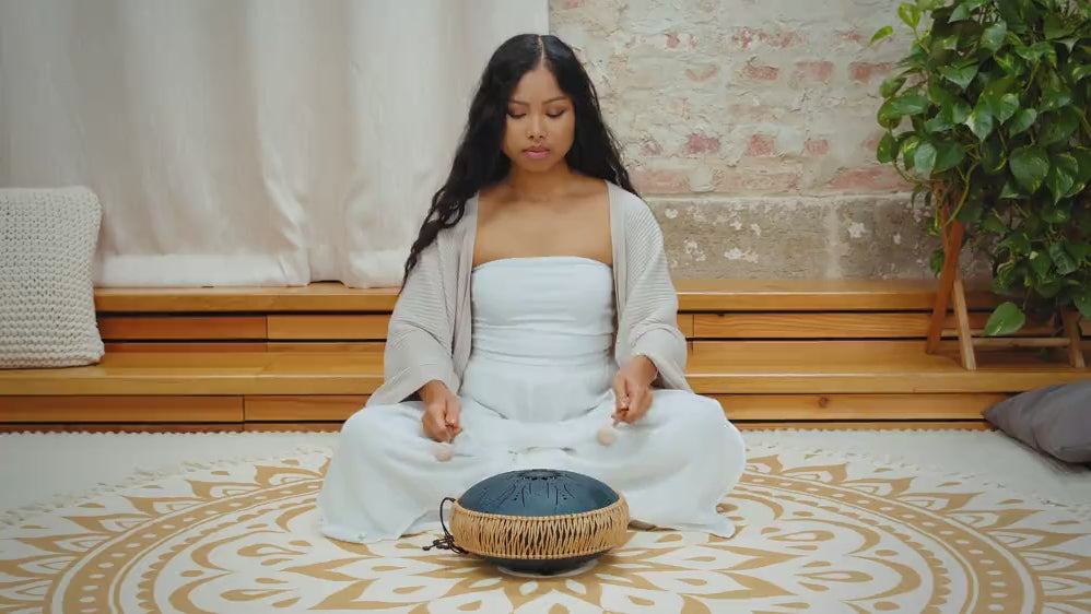 Steel Tongue Drums Octave 10'' Medium | Blu